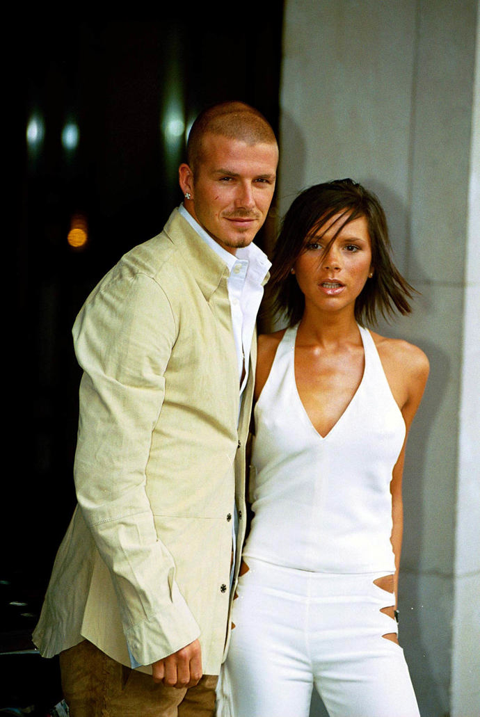  

David a Victoria Beckhamovi v roce 2001
