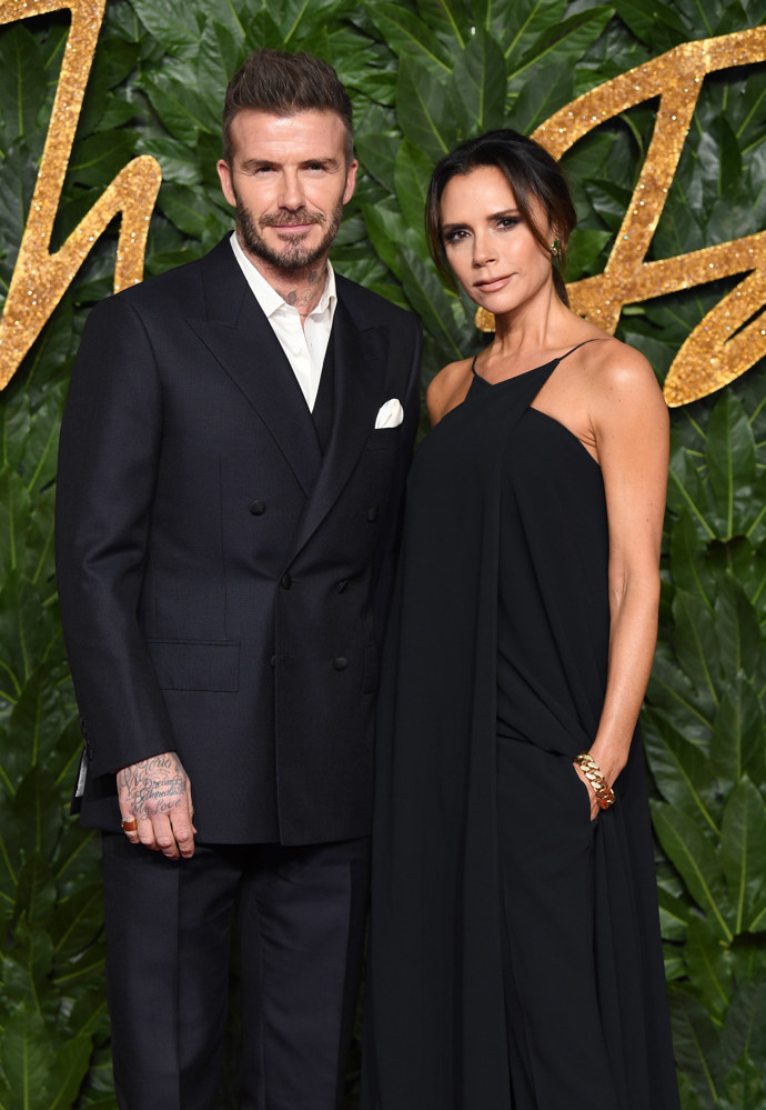  

David a Victoria Beckhamovi v roce 2018
