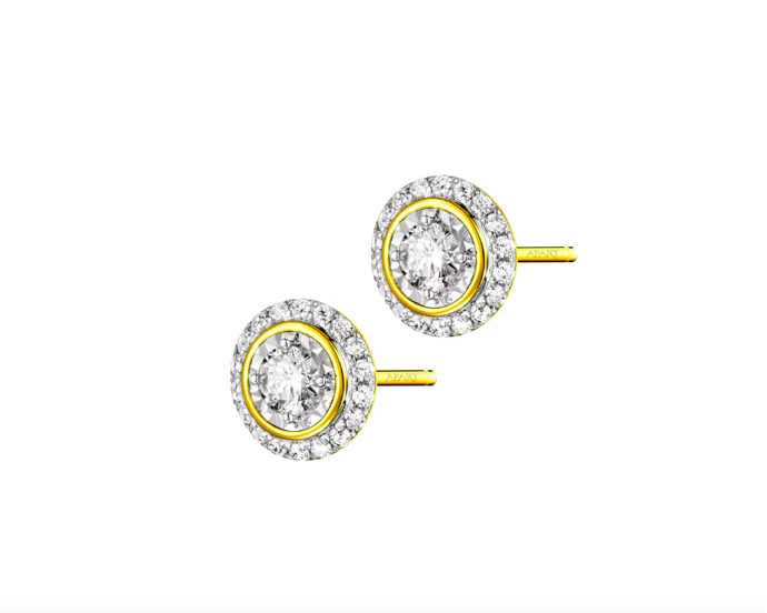 

Zlaté náušnice s diamanty - srdce, Apart, 29 390 Kč
