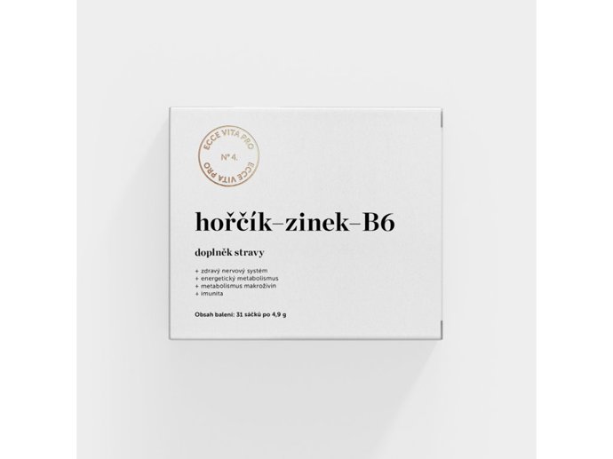 Hořčík-Zinek-B6 - směs minerálů hořčíku, zinku a vitamínu B6
