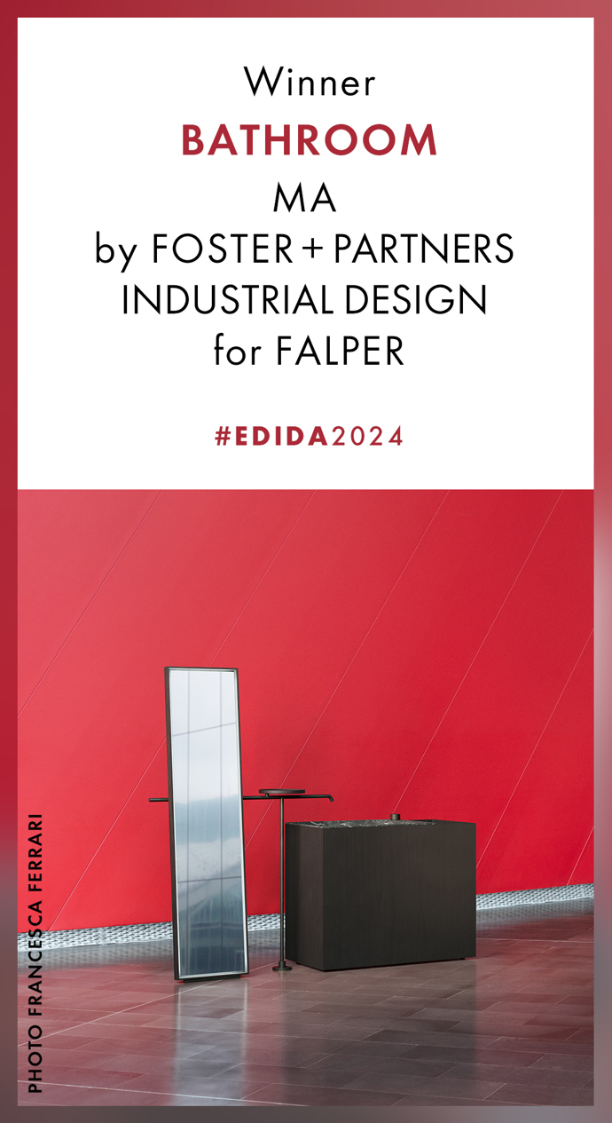  

Koupelna roku

Inspirovaný Japonskem, tento elegantní systém v sobě spojuje architektonickou flexibilitu se sofistikovaným designem. V rámci koupelny MA z dílny Foster + Partners Industrial Design pro Falper designéři propojili mramorové umyvadlo s dřevěnou skříní a doplnili jej o kontrastní kohoutky z nerezové oceli.
