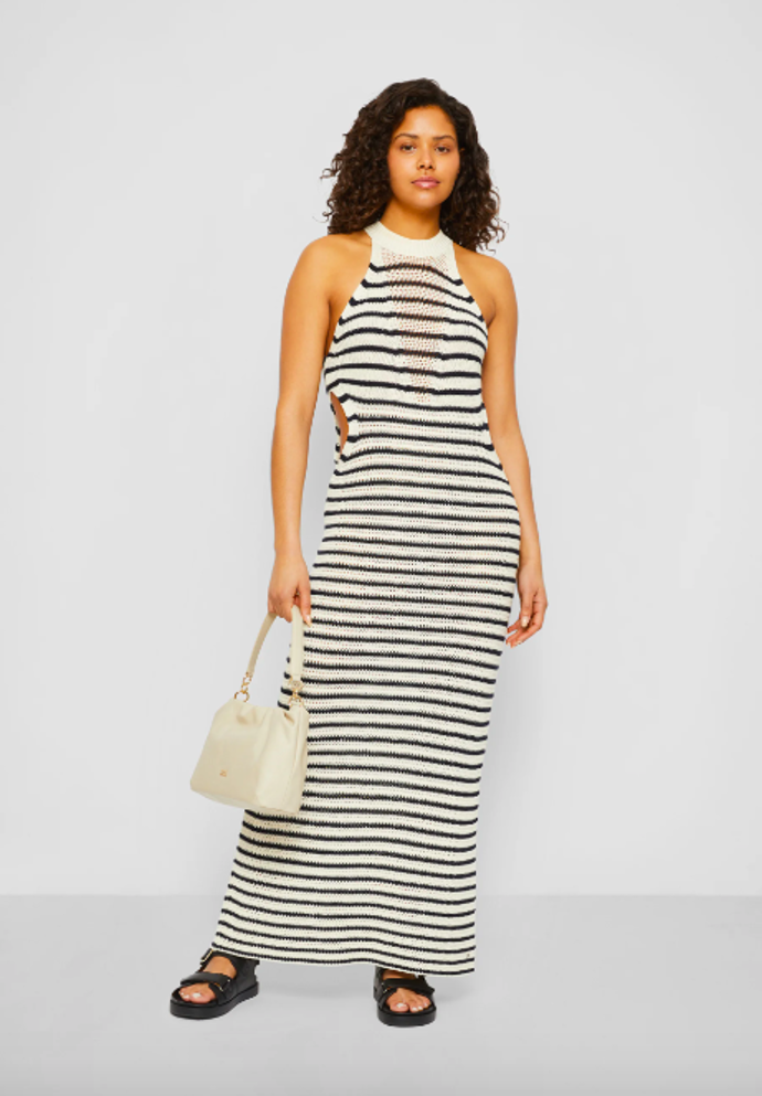  

Crochet stripe halterneck stripe maxi sweater dress, Tommy Hilfiger, 5490 Kč
