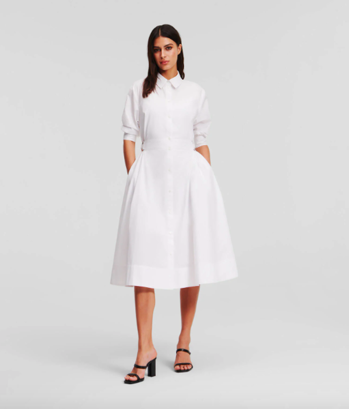  

Poplin shirt dress, Karl Lagerfeld, 8356 Kč 
