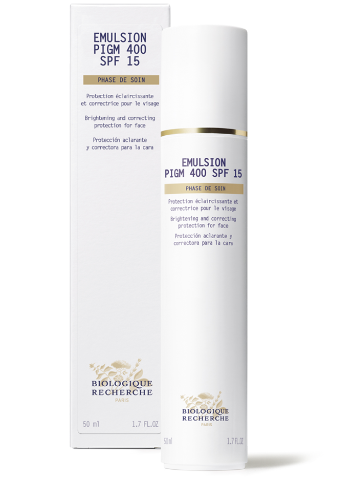  

Rozjasňující a korekční ochrana obličeje Emulsion Pigm 400 SPF 15, Biologique Récherche, info o ceně ve specializovaném salonu
