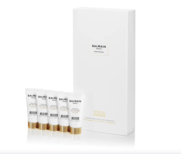  

5 Week Enriching Hair Treatment pro regeneraci a posílení, Balmain Hair Couture, 2 450 Kč
