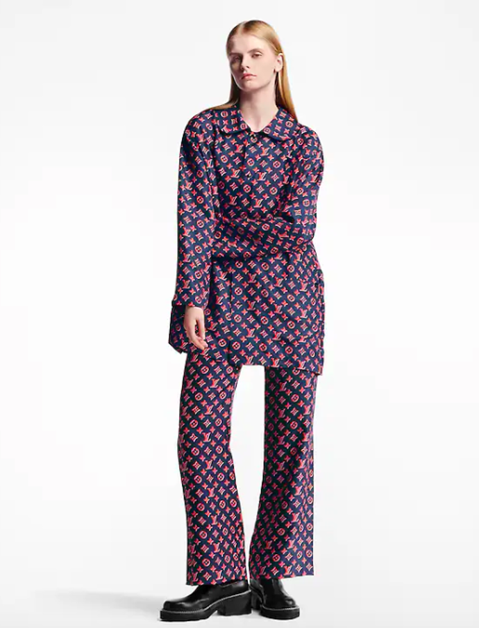  

Tricolor Monogram Wide-Leg Pants a Tricolor Monogram Shirt, Louis Vuitton, cena na vyžádání v butiku
