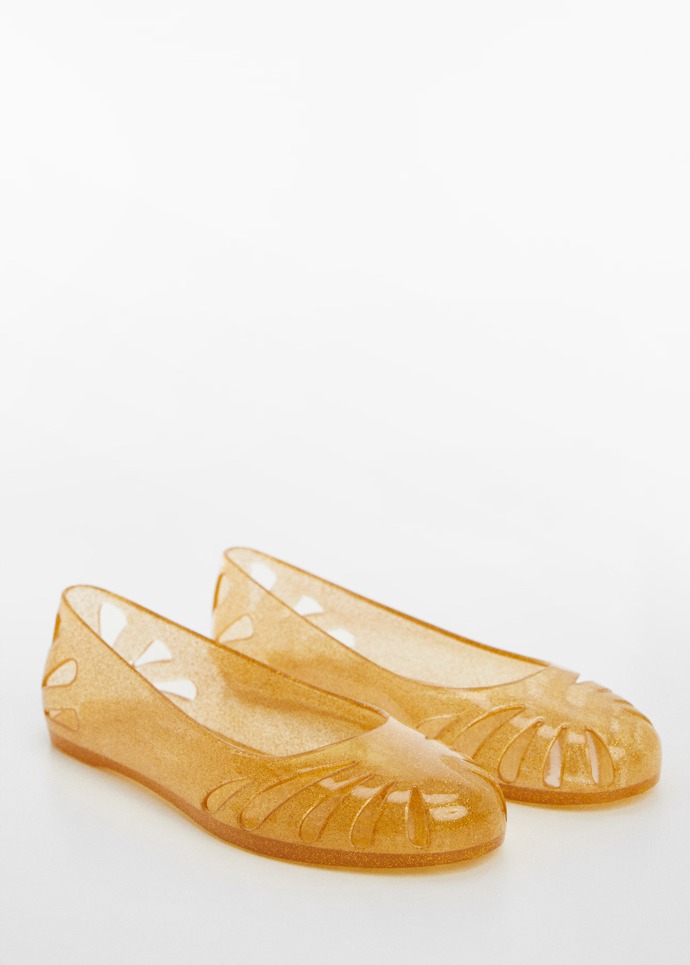  

Lesklé páskové baleríny, Mango, 1 299 Kč
