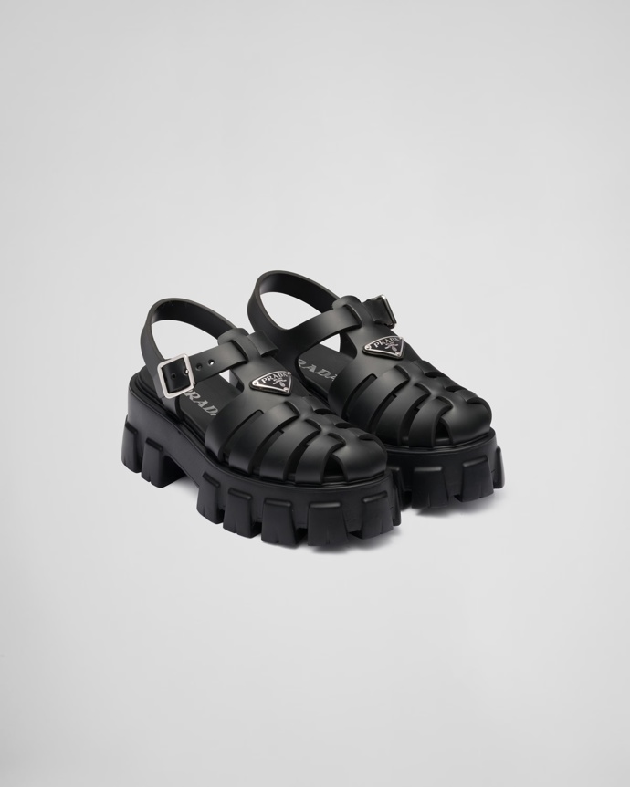  

Monolith foam rubber sandals, Prada, 18 200 Kč
