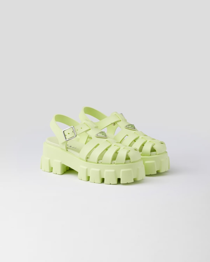 

Monolith foam rubber sandals, Prada, 18 200 Kč
