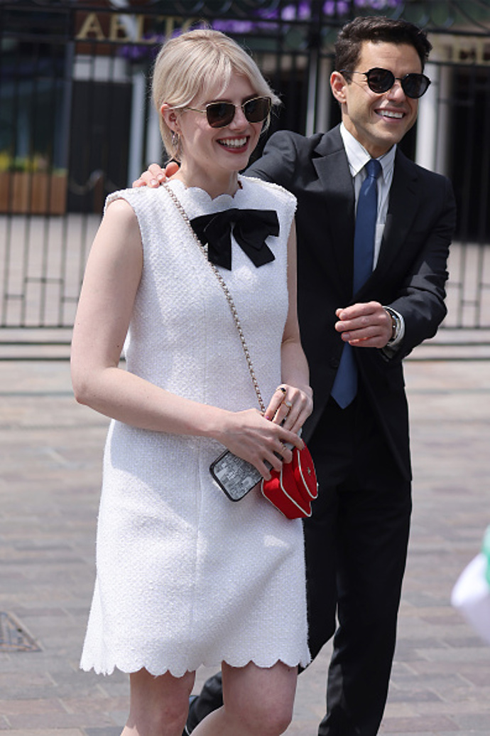 Rami Malek a Emma Corin na Wimbledonu
