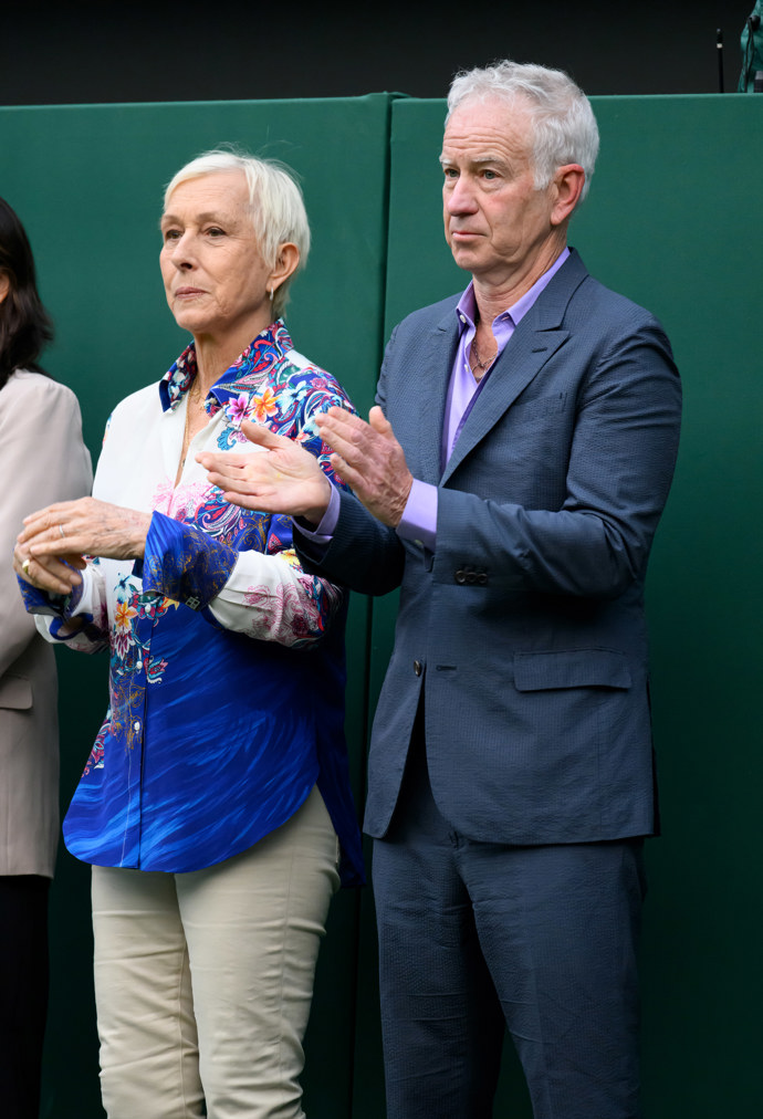  

Martina Navrátilová a Joe McEnroe na Wimbledonu 2024
