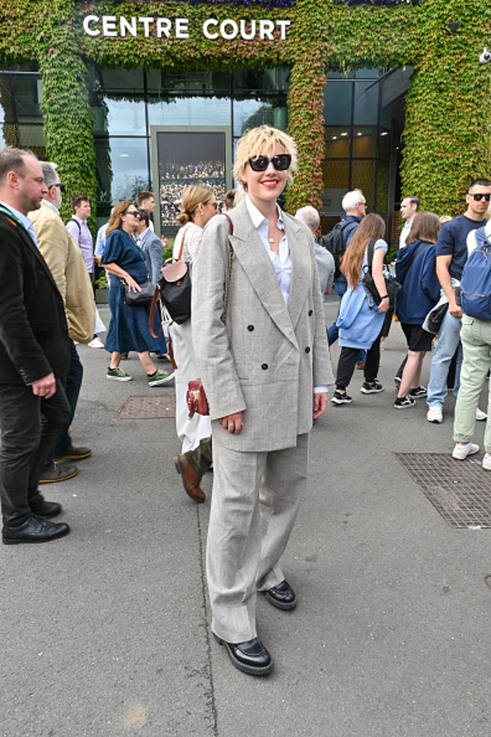 Greta Gerwig na Wimbledonu 2024

