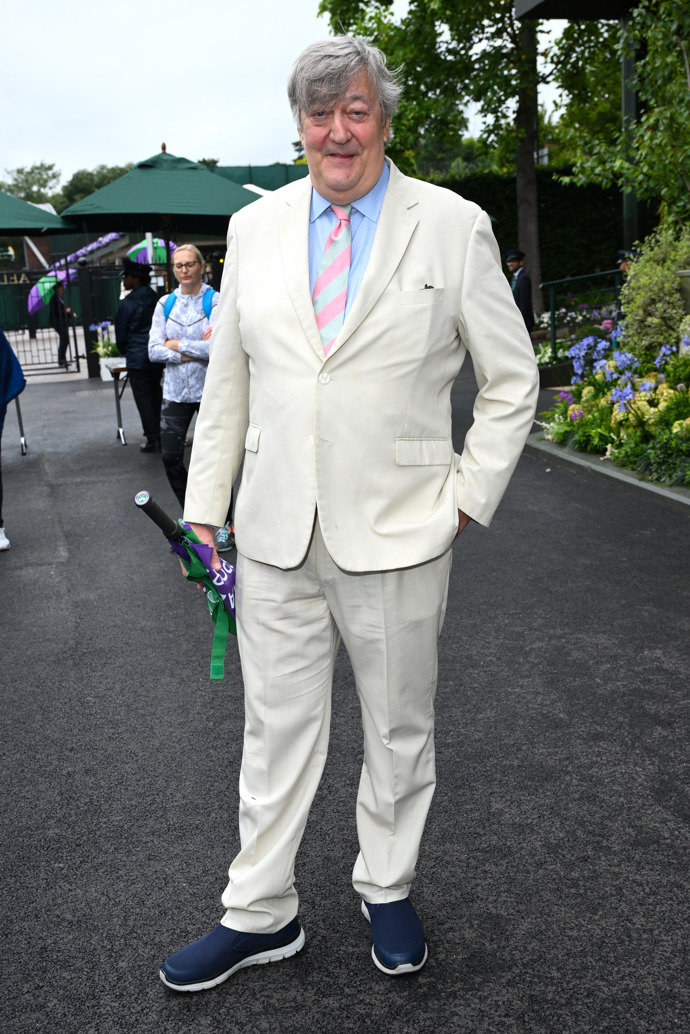  

Herec Stephen Fry na Wimbledonu 2024
