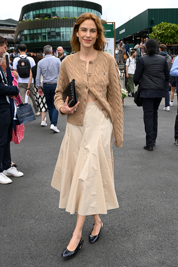 Alexa Chung na Wimbledonu.
