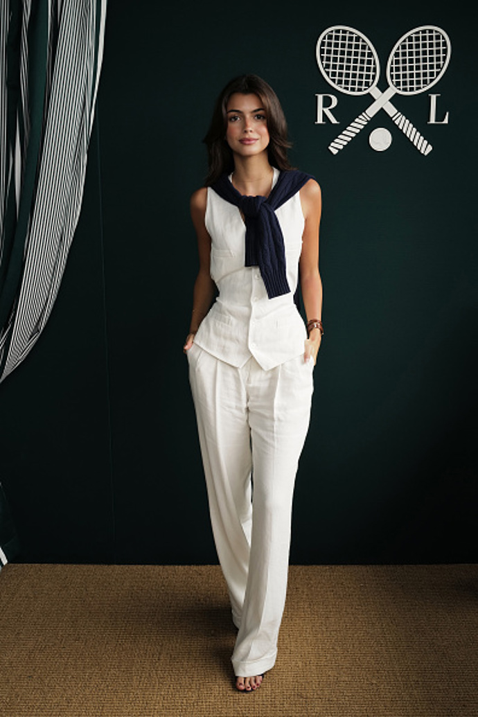 Kika Cerqueira Gomes na Wimbledonu.
