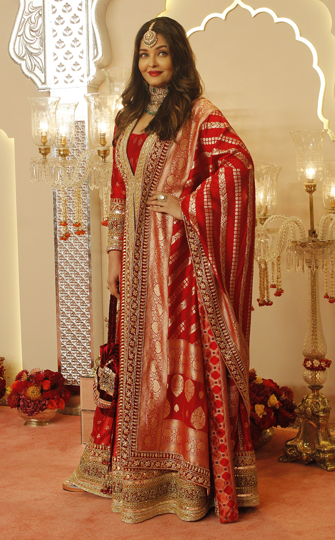  

Herečka Aishwarya Rai Bachchan na svatbě Ananta Ambaniho a Radhiky Merchant
