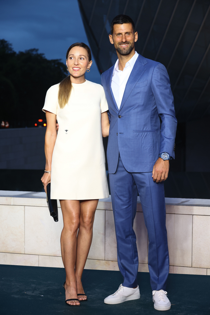  

Jelena Djokovic and Novak Djokovic na pre-party s názvem The Prelude To The Olympics 
