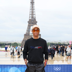 Pharell Williams během zahájení olympiády v Paříži
Pharell Williams během zahájení olympiády v Paříži