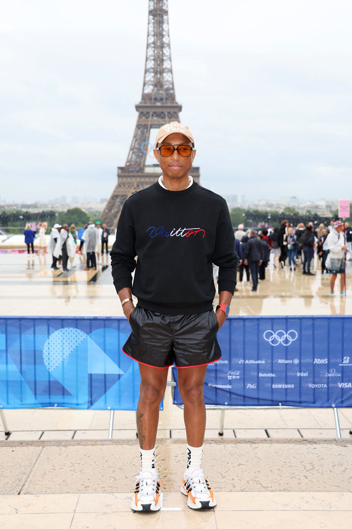  

Pharell Williams během zahájení olympiády v Paříži
