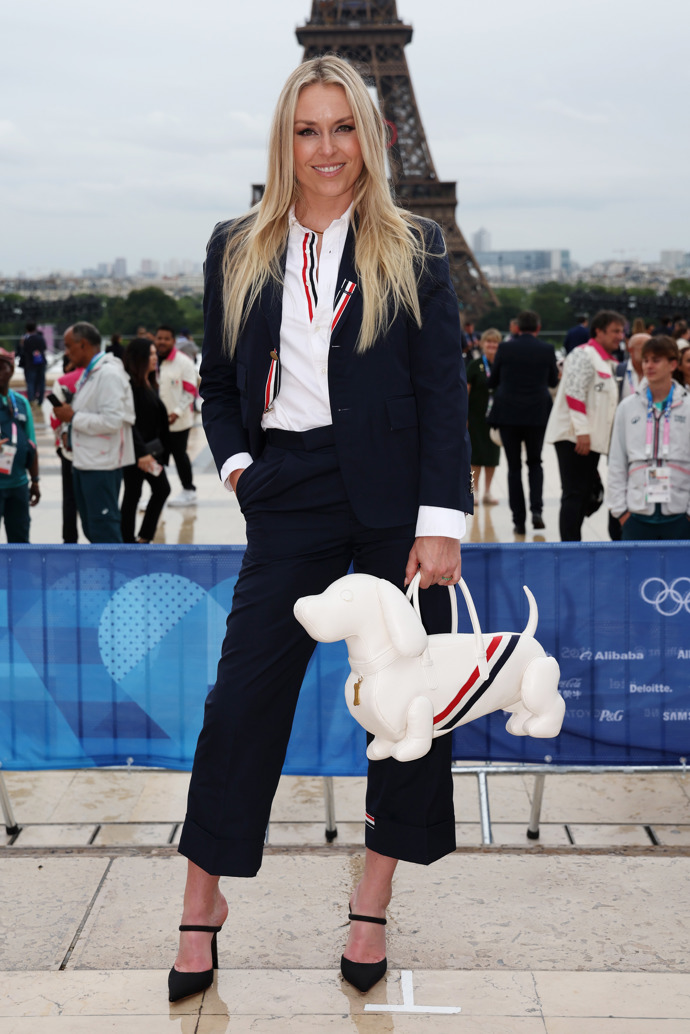  

Olympionička Lindsey Vonn během zahájení olympiády v Paříži
