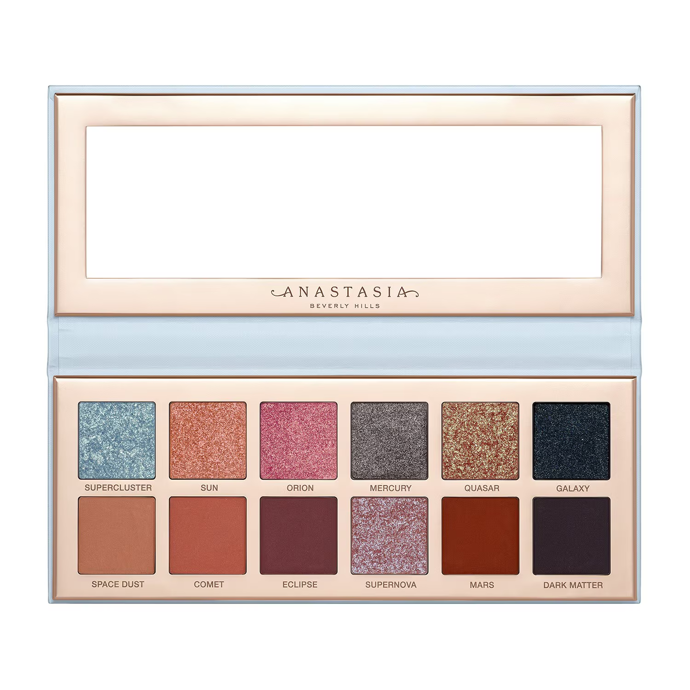 Paletka rozjasňujících očních stínů Cosmos Eyeshadow Palette od značky Anastasia Beverly Hills, dostupné na sephora.cz, 1440,- Kč
