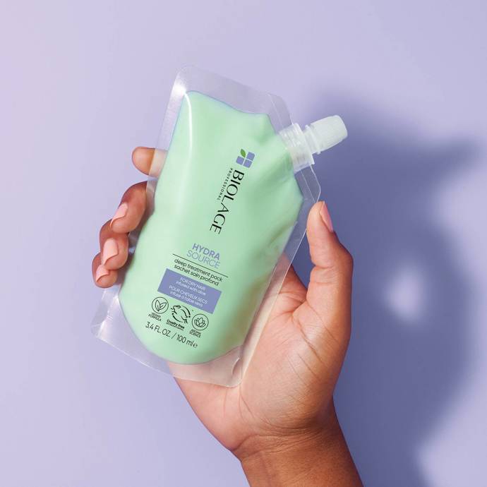 Biolage Hydra Source Deep Treatment Pack, víceúčelová intenzivně pečující maska pro hloubkovou péči. 