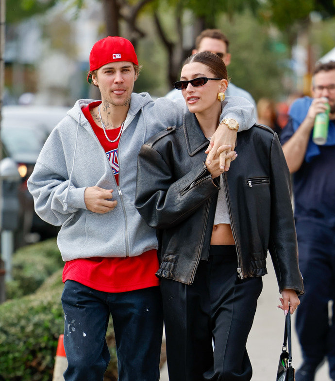  

Justin a Hailey Bieber v lednu 2023 v Los Angeles
