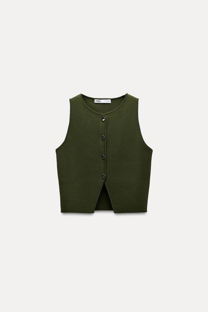 Hladká úpletová vesta, Zara, 549 Kč
