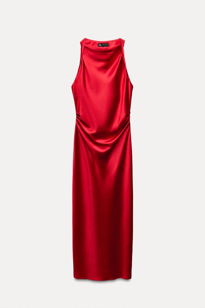SATIN MIDI DRESS, Zara, 849 Kč
