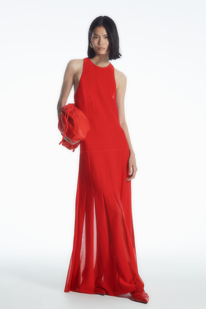 COS, PLEATED RACER-NECK, COS, 125 EUR
