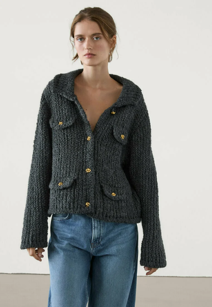Kardigan z vlněné směsi, Massimo Dutti, prodává Zalando, 3 999 Kč