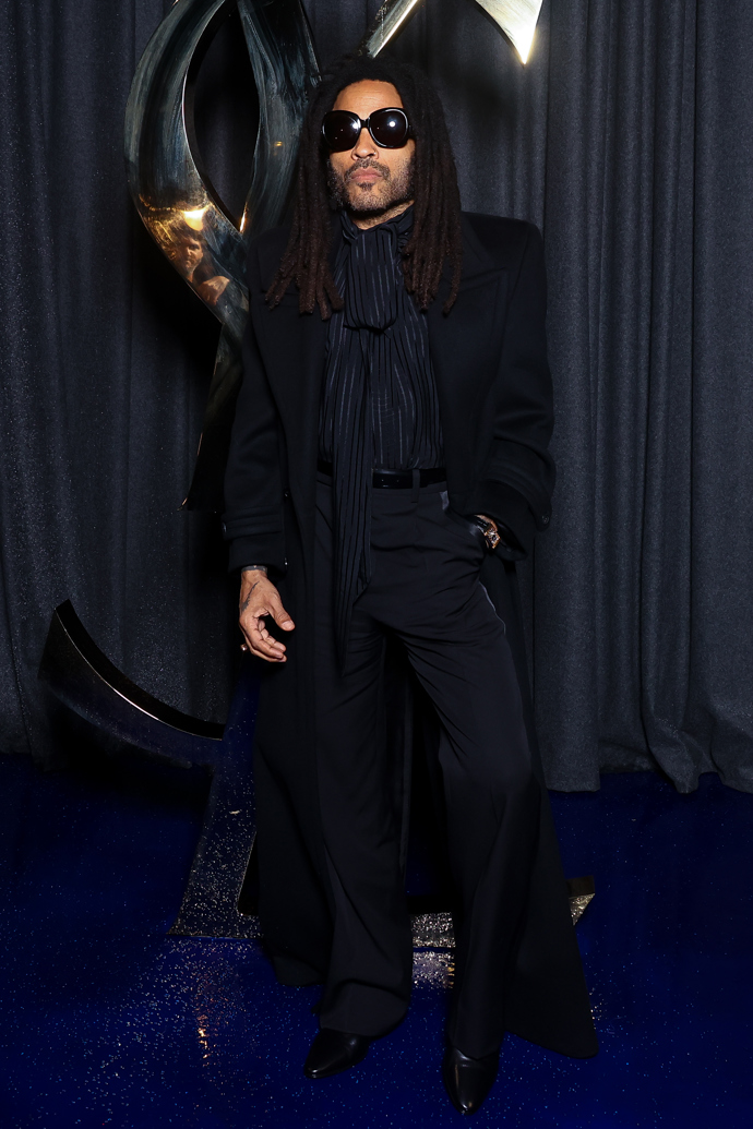  Lenny Kravitz během přehlídek na Paris Fashion Week 