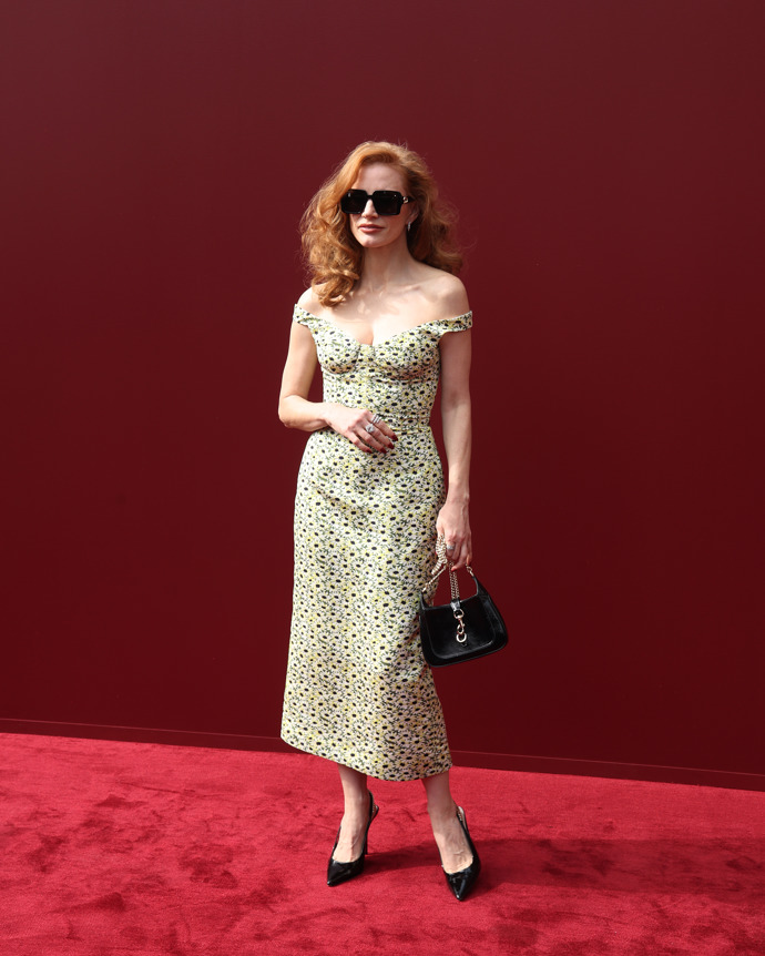  Jessica Chastain na Milano Fashion Week 
