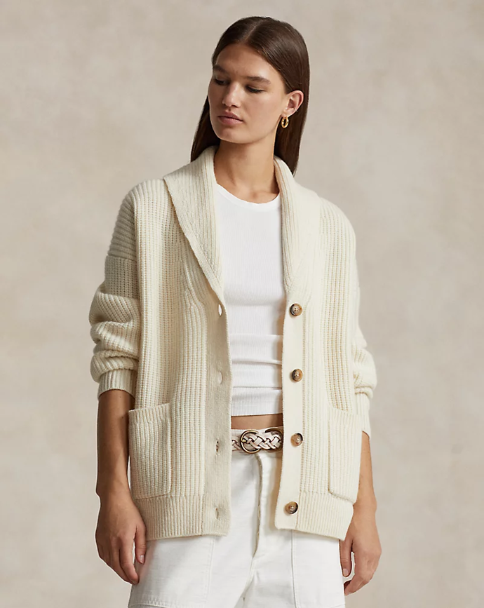 Oversized vlněný svetr, Ralph Lauren, 12 531 Kč,