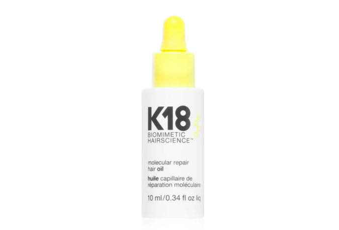  Vyživující suchý olej pro poškozené a křehké vlasy Molecular Repair Hair Oil, K18, 745 Kč
