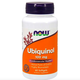  Ubiquinol 100 mg, NOW Foods, 739 Kč, prodává GymBeam.cz
