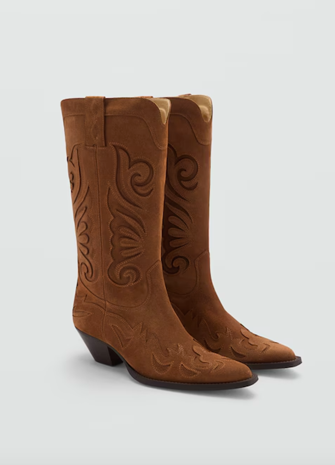  Cowboy leather boots, Mango, 4999 Kč