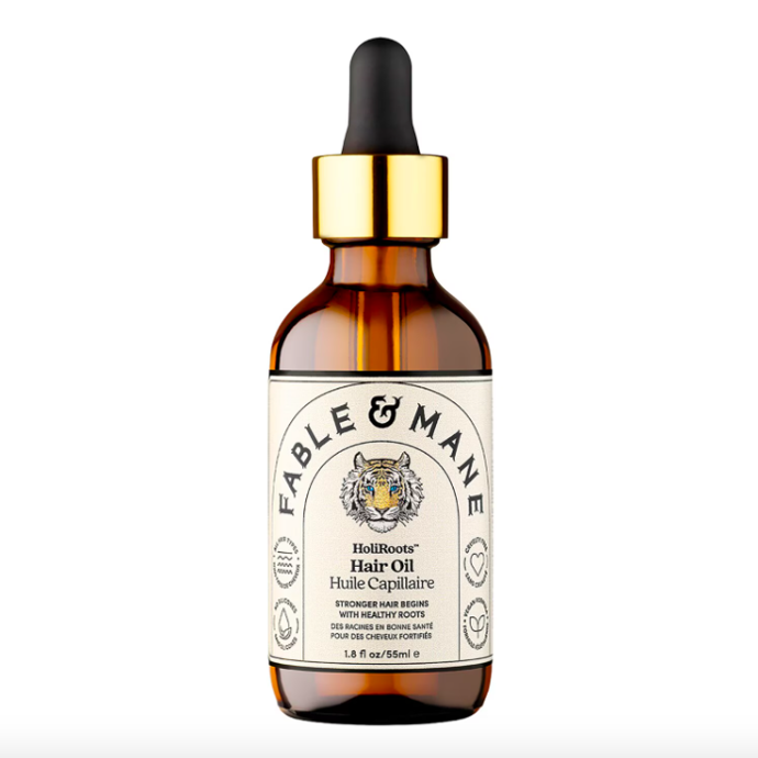  Posilující olej na vlasy HoliRoots™ Hair Oil, Fable & Mane, 830 Kč, prodává Sephora