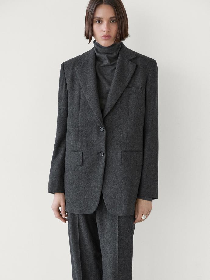  Sako z vlněného flanelu, Massimo Dutti, 6599 Kč