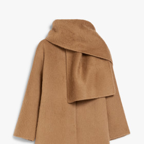  Kabát z vlny a alpaky se šálou, Max Mara, 37 700 Kč