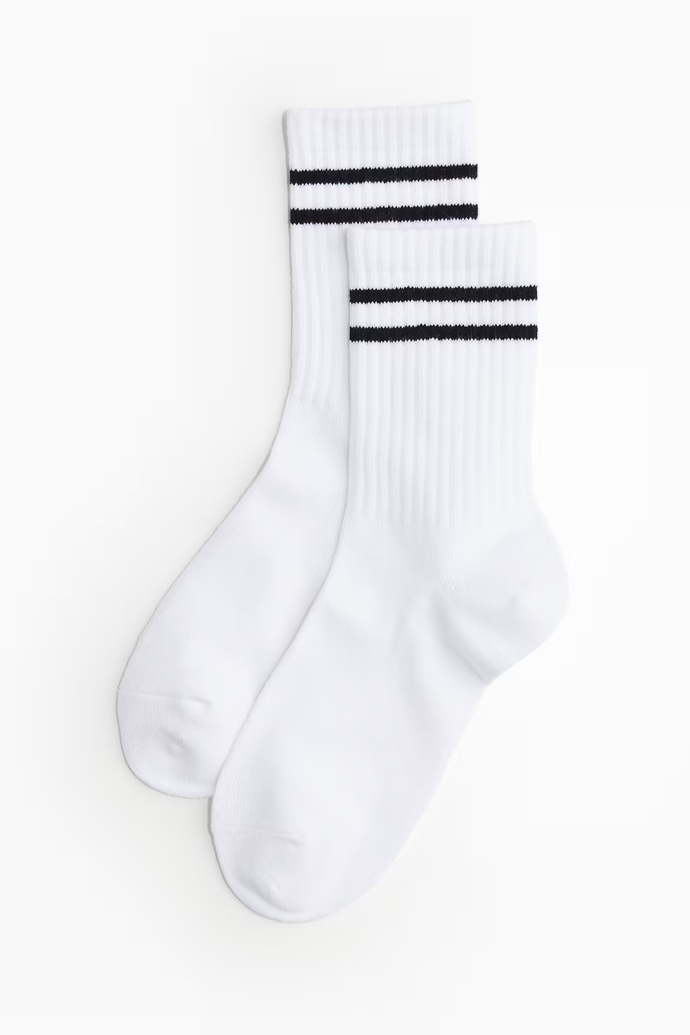 Sportovní ponožky z materiálu DryMove™ 3 páry, H&M, 239 Kč