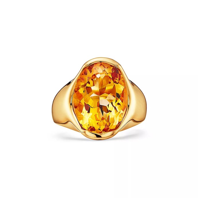  Prsten Fancy Color Ring ze žlutého zlata s citrínem, Tiffany & Co., 7000 usd
