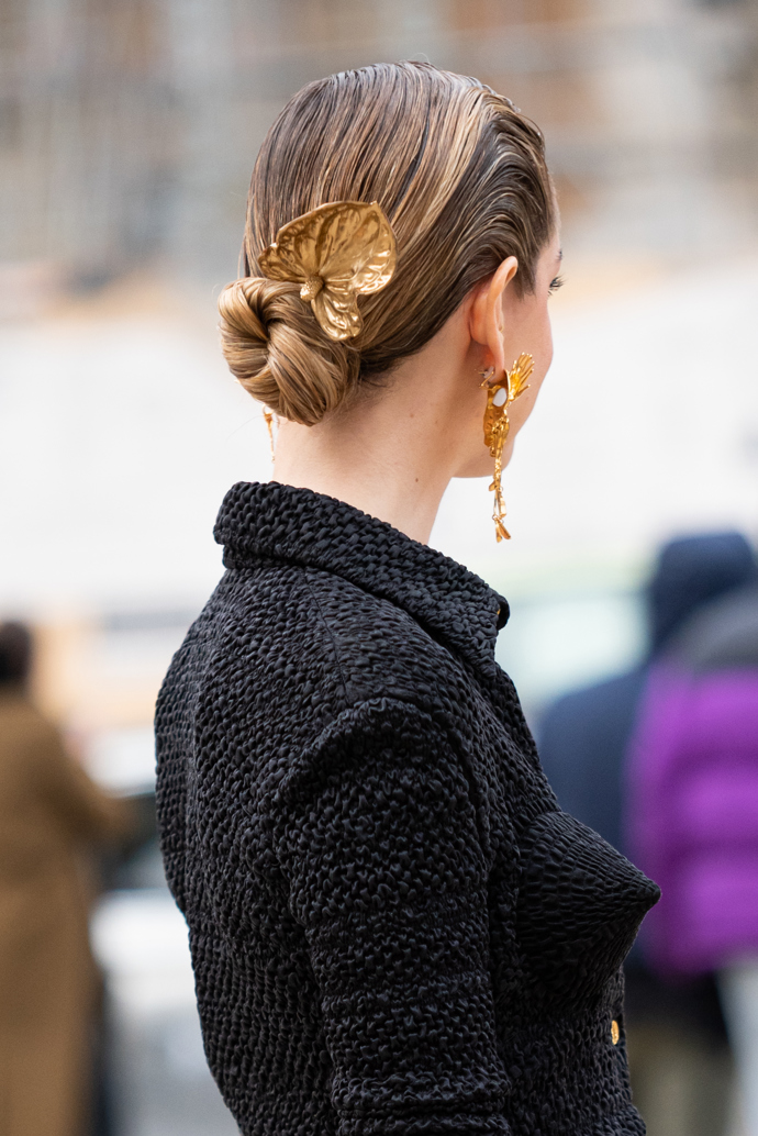  Bun inspirace z fashion weeků 