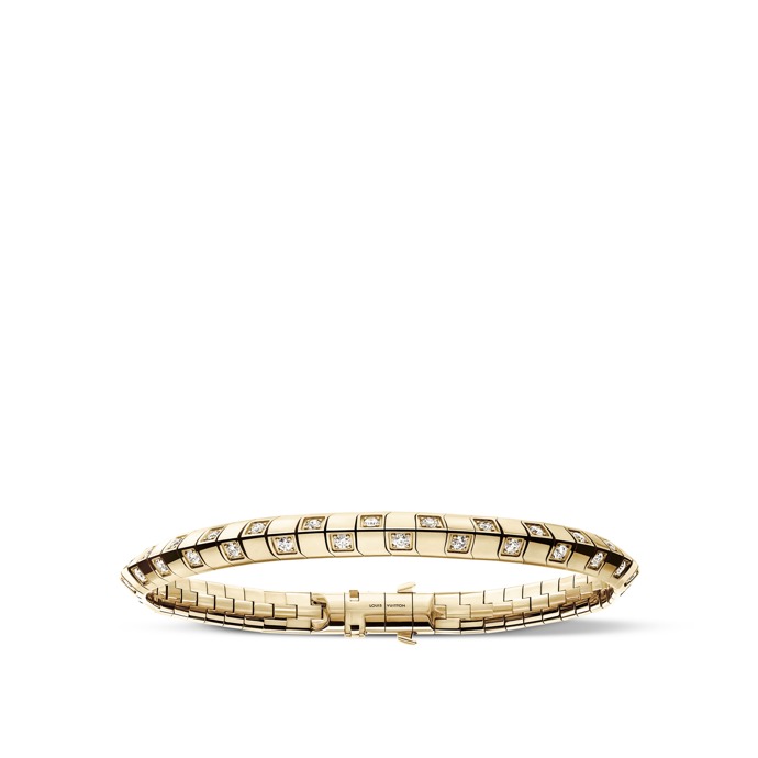  Le Damier de Louis Vuitton Medium Bracelet ze žlutého zlata s diamanty, Louis Vuitton, info o ceně v butiku