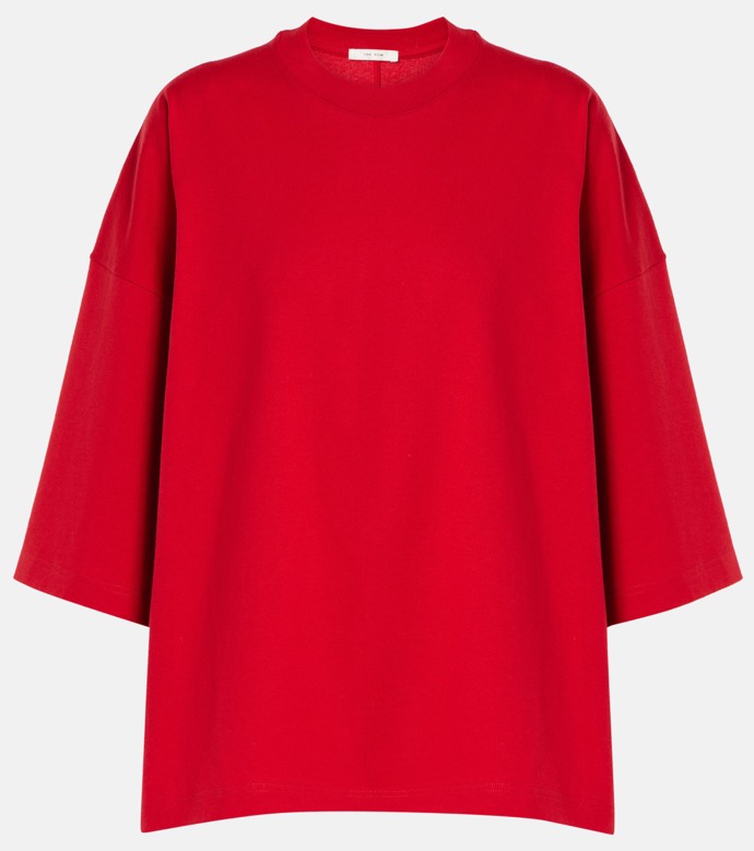  Issi cotton jersey T-shirt, The Row, 640 eur, prodává Mytheresa