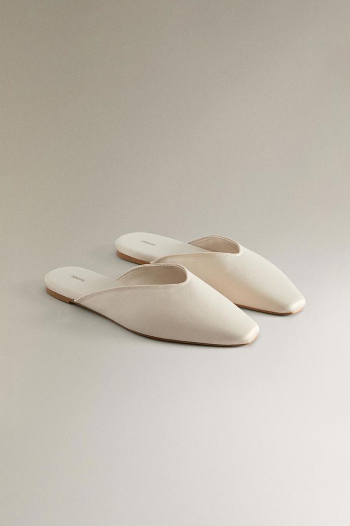 Saténové pantofle, Zara, 899 Kč