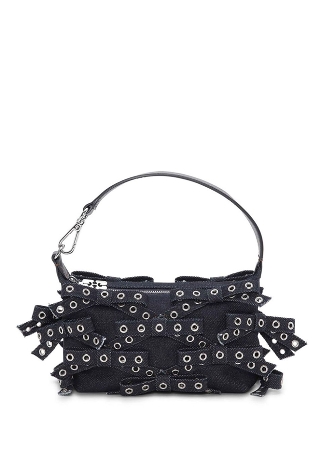 Tmavě džínová kabelka, Ganni, Farfetch, 278 EUR
