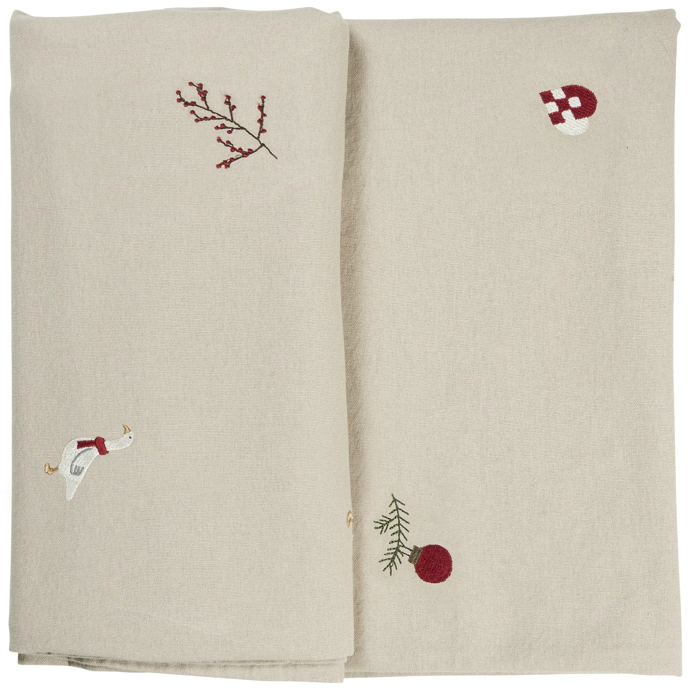 Vyšívaný vánoční ubrus Christmas Patterns, Ib Laursen, Bella Rose, 3 599 Kč