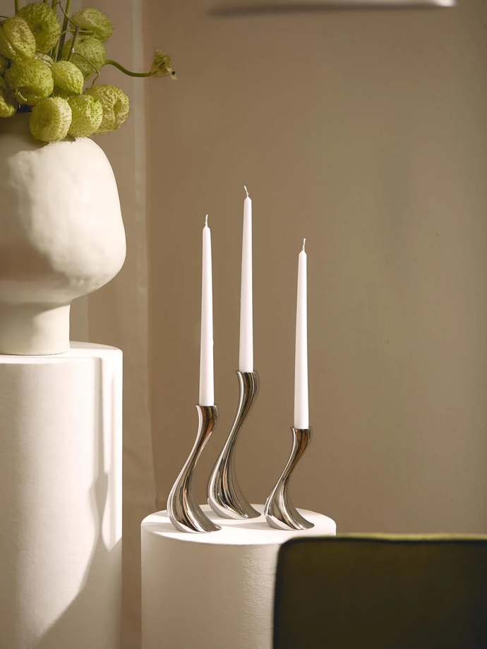 Sada svícnů z nerezové oceli Cobra, Georg Jensen, Westwing, 5849,- 