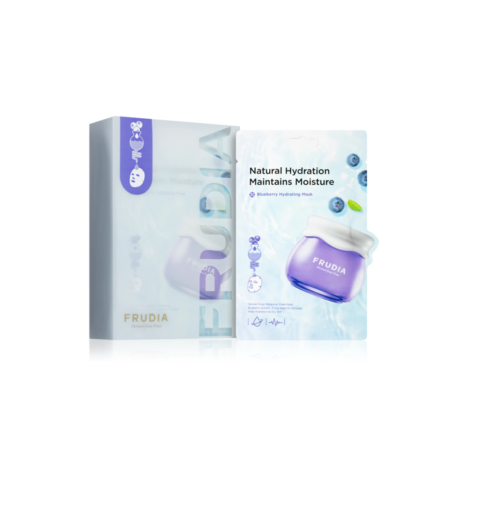 Frudia Blueberry Hydrating Mask hydratační plátýnkové masky, Ksisters, 443 Kč 10 ks